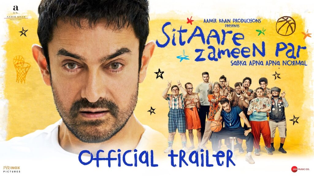 "Sitaare Zameen Par," set to release in June 20, 2025. Aamir Khan's latest film, where an arrogant coach learns life lessons from a neurodivergent basketball team. A heartwarming tale of transformation, humor, and inclusivity.