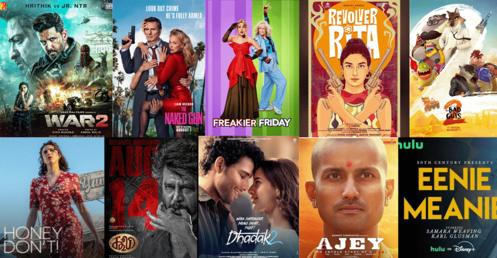Upcoming Movies August 2025: Big Releases You’ll Want to Watch, From War 2 to The Naked Gun poster